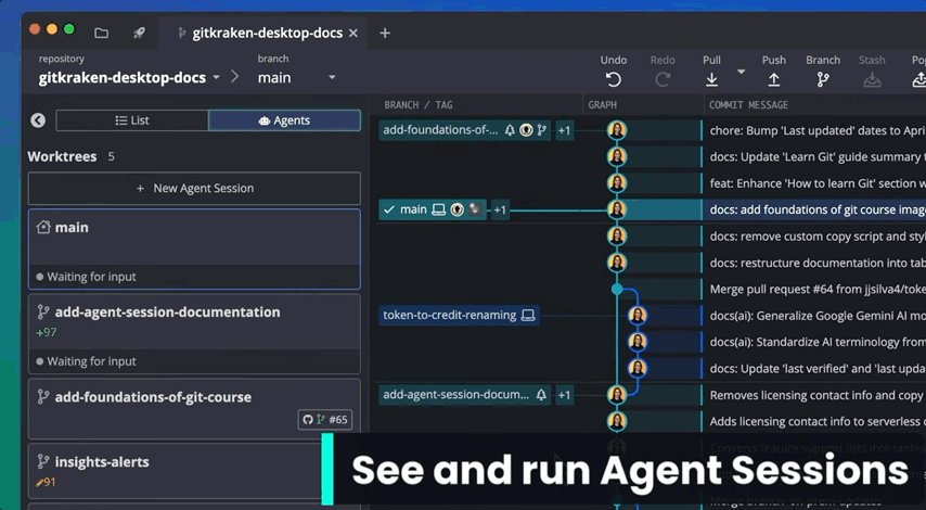 Agent Sessions View